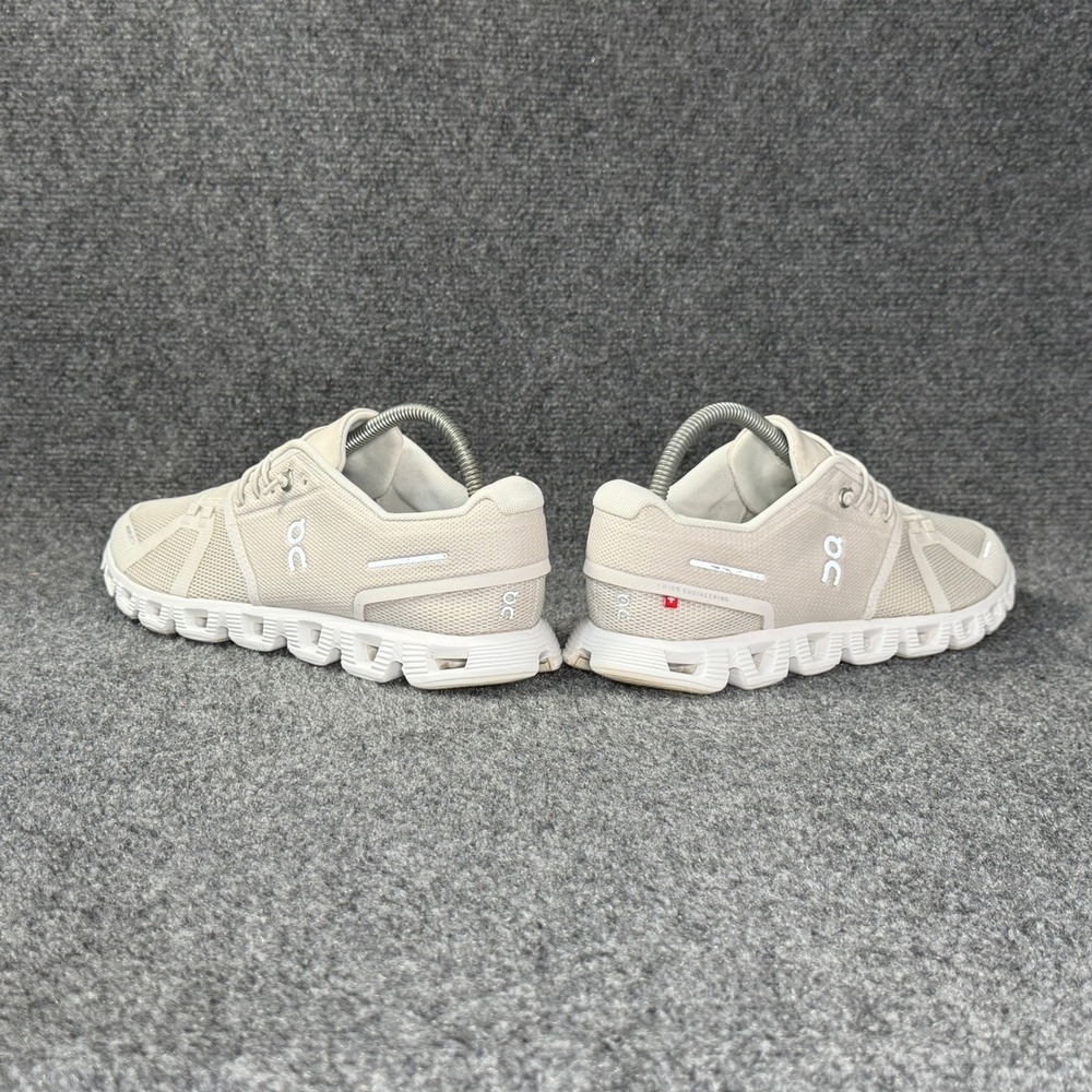 On Running Cloud 5 Shoes Women's 9.5 Pearl White Cream Athletic Training Sneaker - Picture 6 of 12